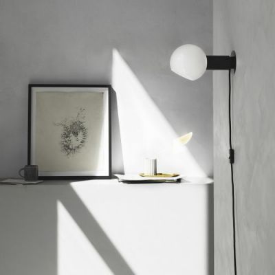 Anour Donya Sphere Wandlamp - Zwart PVD