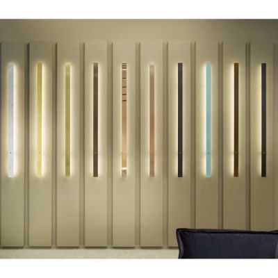 Anour Divar Wandlamp - 300 cm - Gepolijst roestvrij staal