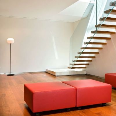 Flos Glo-ball F1 Vloerlamp - Zilver