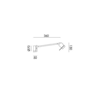 Tonone ONE + Wall Wandlamp - Zwart