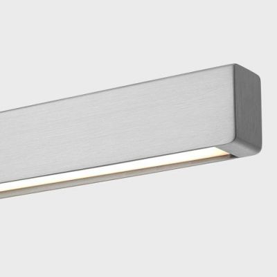 Anour I Model Wandlamp - 100 cm - Geborsteld roestvrij staal