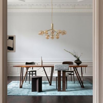 Nuura Apiales 9 Kroonluchter - Messing - Goud glas