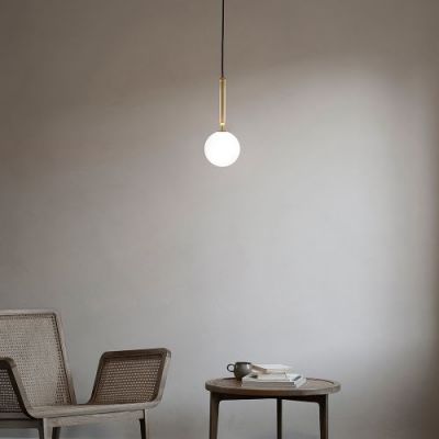 Nuura Miira 1 Hanglamp - Messing - Opaal
