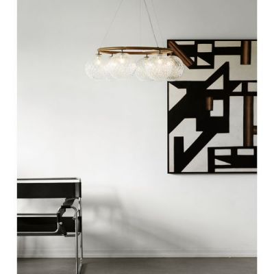 Nuura Miira 6 Circular Hanglamp - Brons - Helder