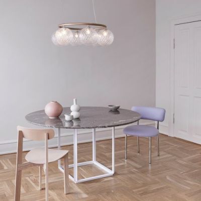 Nuura Miira 6 Circular Hanglamp - Messing - Helder