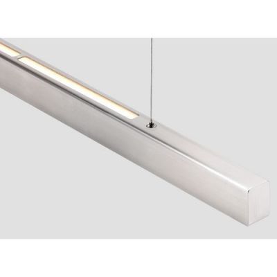 Anour I Model Cordless Aura Hanglamp - 100 cm - Geborsteld roestvrij staal