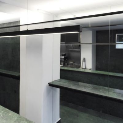 Anour I Model Cordless Aura Hanglamp - 100 cm - Gebruind koper