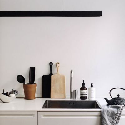 Anour I Model Cordless Aura Hanglamp - 100 cm - Gebruind koper