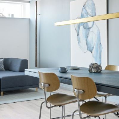 Anour I Model Cordless Aura Hanglamp - 100 cm - Gebruind messing