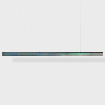 Anour I Model Cordless Aura Hanglamp - 150 cm - Donker opaal chroom