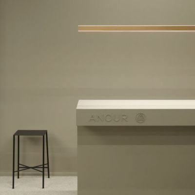 Anour I Model Cordless Aura Hanglamp - 300 cm - Geborsteld koper