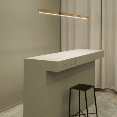 Anour I Model Cordless Aura Hanglamp - 300 cm - Gepolijst koper