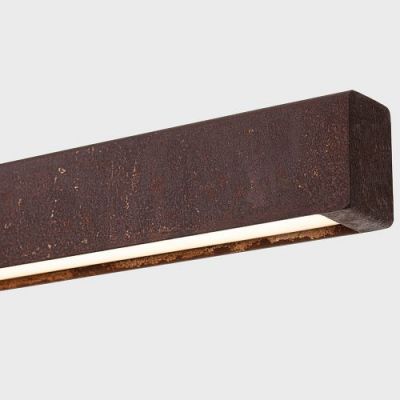 Anour I Model Wandlamp - 150 cm - Roestkleurig staal