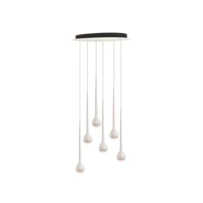 Grau Falling Sun Chandelier 6 - Wit