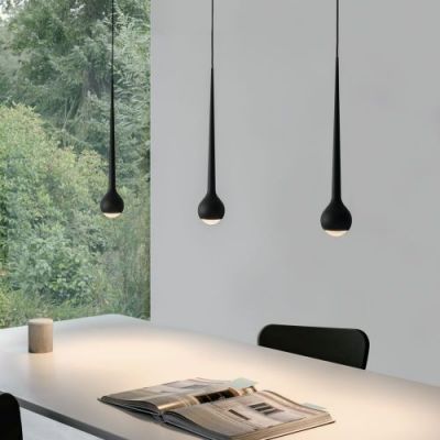 Grau Falling Sun Chandelier 6 - Zwart