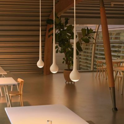 Grau Falling Sun Trace Four Hanglamp - Gepolijst