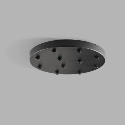 Light-Point Ceiling Base Plafondkap voor 11 lampen - 40 cm - Zwart