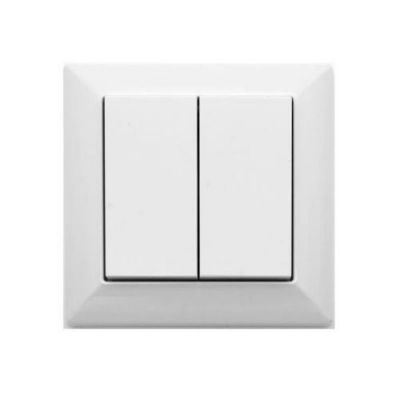 Casambi - BLE 55 rocker Wandschakelaar - Dubbel - Wit
