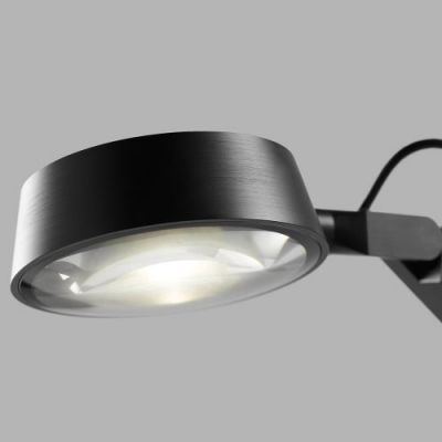 Light-Point Dark T1 Tafellamp met tafelklem - Carbon black 