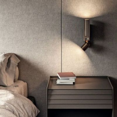 Penta Clash Adjustable Wandlamp - Geborsteld Brons