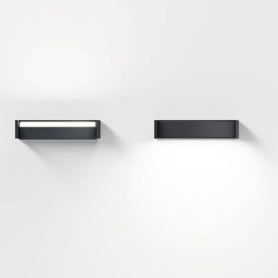 IP44 Slat One Wandlamp - Antraciet