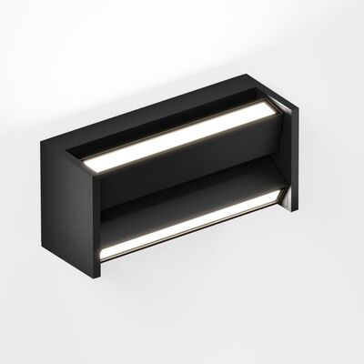 IP44 Slat Wandlamp - Zwart