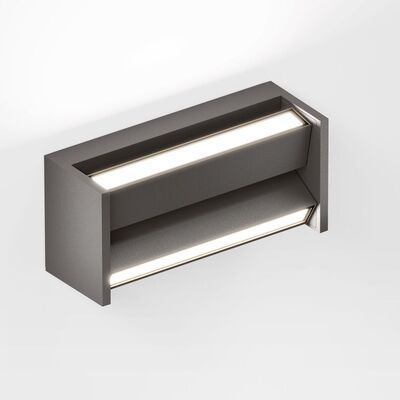 IP44 Slat Wandlamp - Bruin