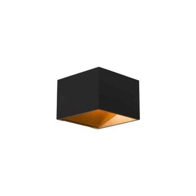 Key Light Block W Wandlamp - Zwart Goud