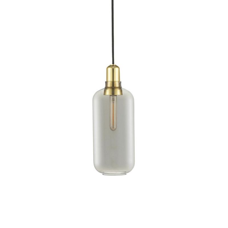 wat betreft zingen Vermeend Normann Copenhagen Amp Lamp Brass Hanglamp Large - Grijs - online kopen |  Light Matters