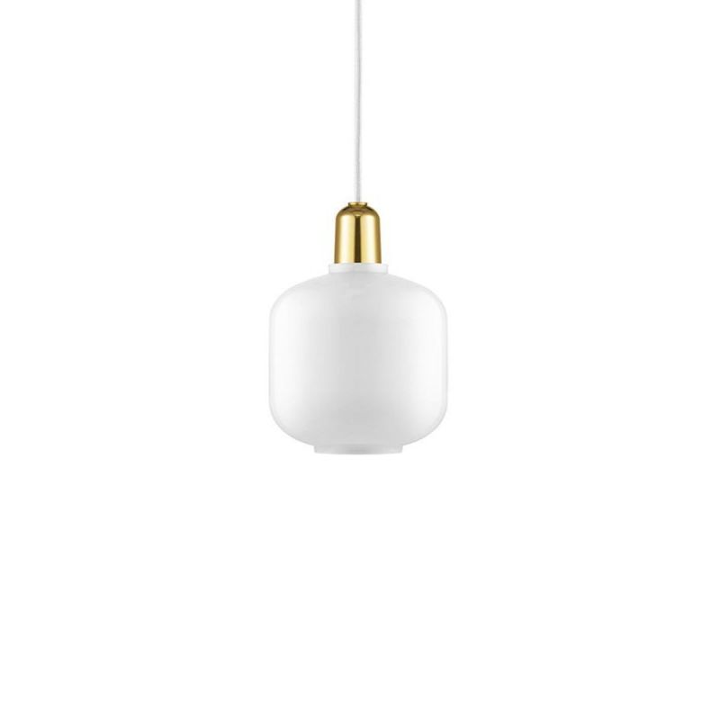 Makkelijker maken uitlokken Edelsteen Normann Copenhagen Amp Lamp Brass Hanglamp Small - Wit - online kopen |  Light Matters