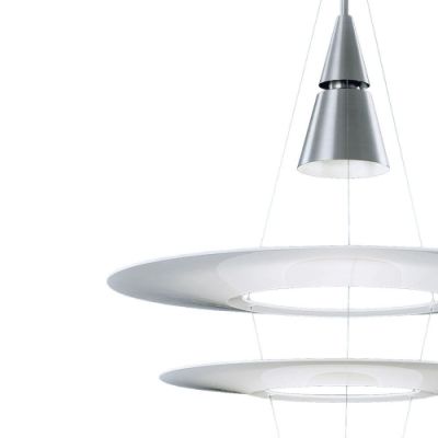 Louis Poulsen Enigma 545 Hanglamp - Wit/aluminium