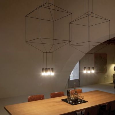 Vibia Wireflow Kroonluchter 0312 - Zwart