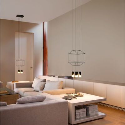 Vibia Wireflow Kroonluchter 0312 - Zwart