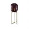 Pulpo Oda Large Vloerlamp - Aubergine - Messing