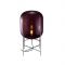 Pulpo Oda Medium Vloerlamp - Aubergine - Chroom