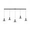 Tonone Five Beads in Line Hanglamp - Zwart