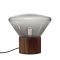 Brokis Muffin Medium Vloerlamp - Walnoot - Rookgrijs
