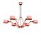 Tonone Bolt Chandeliers 6 arm Kroonluchter - Roze
