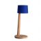 Ethimo Gaia Oplaadbare Tafellamp - Teak - Ottanio - Blauw