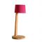 Ethimo Gaia Oplaadbare Tafellamp - Teak - Ruggine - Rood