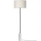 Gubi Gravity Vloerlamp - Wit marmer & Canvas wit