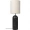 Gubi Gravity XL High Vloerlamp - Zwart marmer & Canvas wit