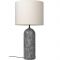Gubi Gravity XL Low Vloerlamp - Grijs marmer & Canvas wit