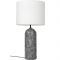 Gubi Gravity XL Low Vloerlamp - Grijs marmer & Wit