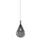 Bomma Soap Mini Single Hanglamp - Zilver glas - Antraciet fitting