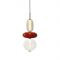 Bomma Pebbles Small Hanglamp - Configuratie 7 - Wit - rood