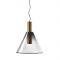 Bomma Phenomena Hanglamp - Cone - Rook grijs - goud