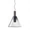 Bomma Phenomena Hanglamp - Cone - Rook grijs - zilver