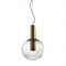 Bomma Phenomena Hanglamp - Small Ball - Rook grijs - goud