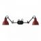 DCW Editions Lampe Gras N204 Double Round Wandlamp - Rood